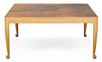 833. A Josef Frank "Diplomat" mahogany and amboyna burr wood sofa table, Firma Svenskt Tenn.