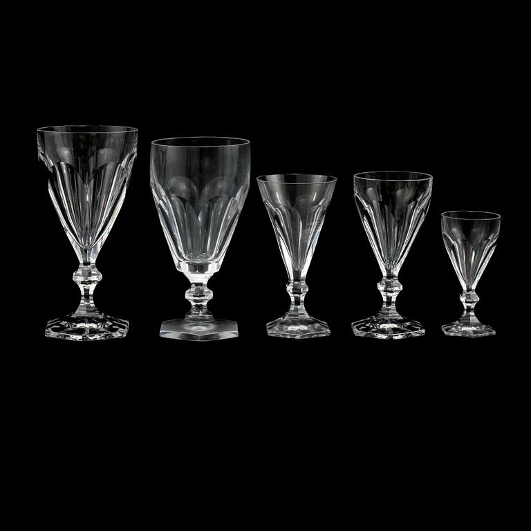 GLASSERVISDELAR, 50 st snarlika, delvis "Geraldine", Fritz Kallenberg, Boda, 1900-talets andra hälft.