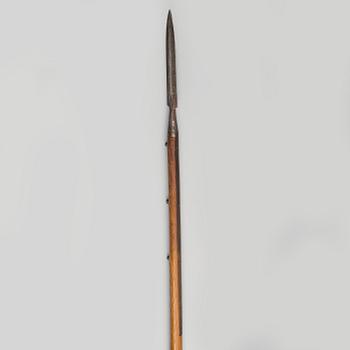 LANS, svensk, m/1851 för Livgardet till häst, stålskodd stång.