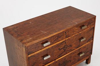 A chest of drawers, 1930's.