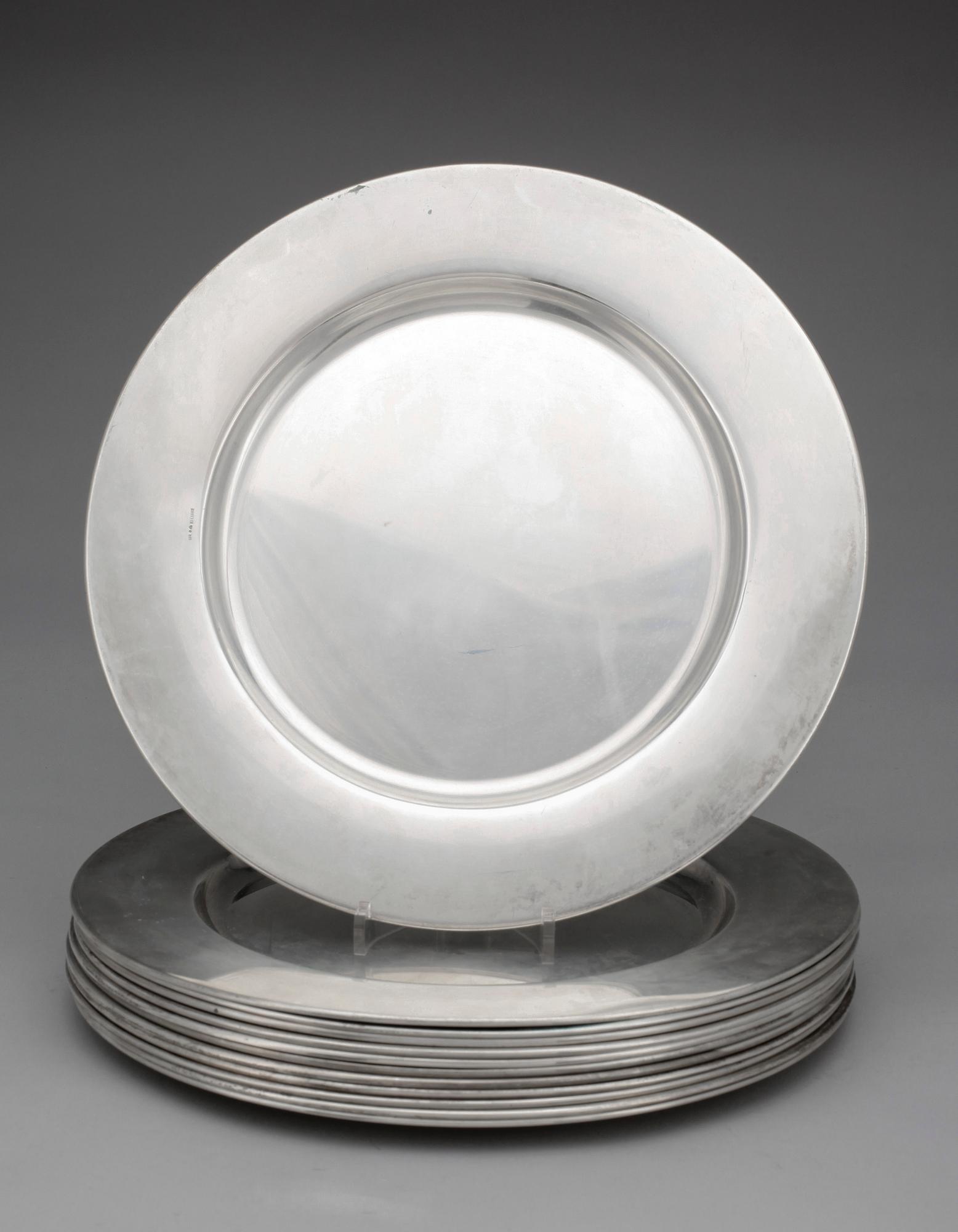 KUVERTTALLRIKAR, 12 st, silver, GAB Uppsala 1974. Tot vikt ca 4530 gram.