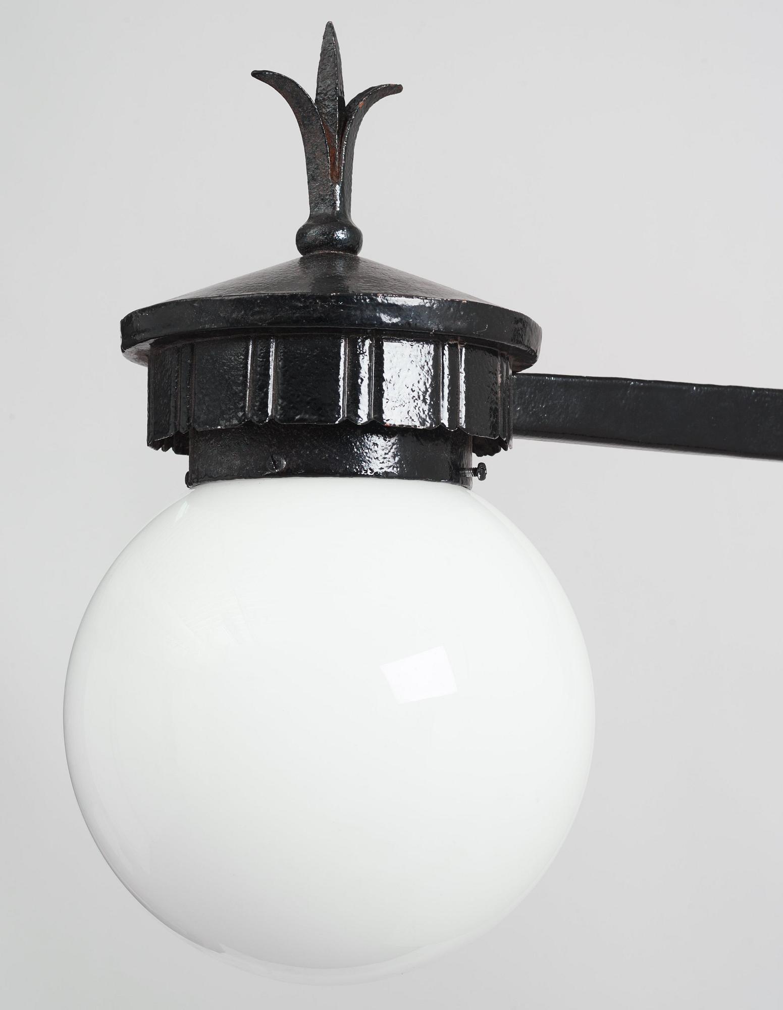 Harald Notini, a pair of large wall lamps,  model "8100", Arvid Böhlmarks Lampfabrik, 1920-30s.