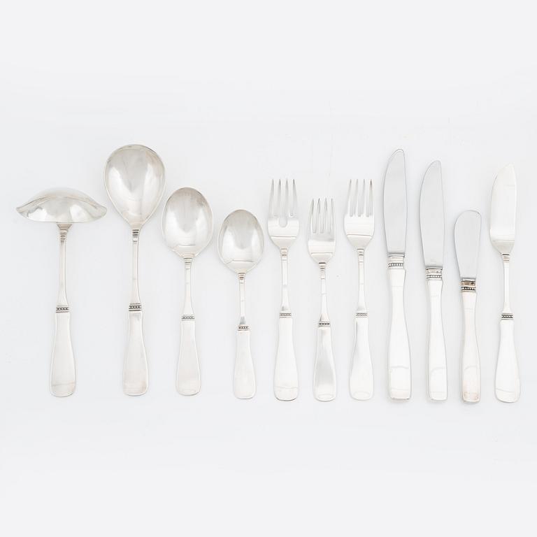 Eric Löfman, a silver cutlery, model 'Uppsala', Mema, Lidköping, some 1978 (84 pieces).