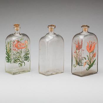 FLASKSCHATULL, 1800-talets första hälft.