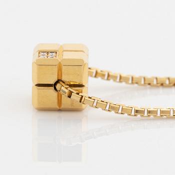 Chopard, collier, "ice cube", 18K guld med briljantslipade diamanter.