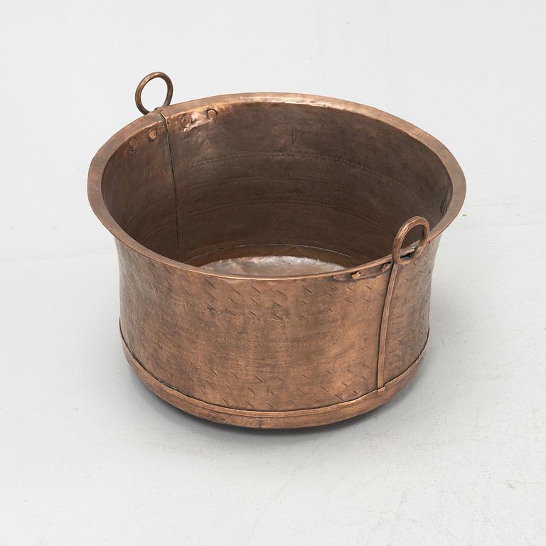 A copper vessel, 19th Century.