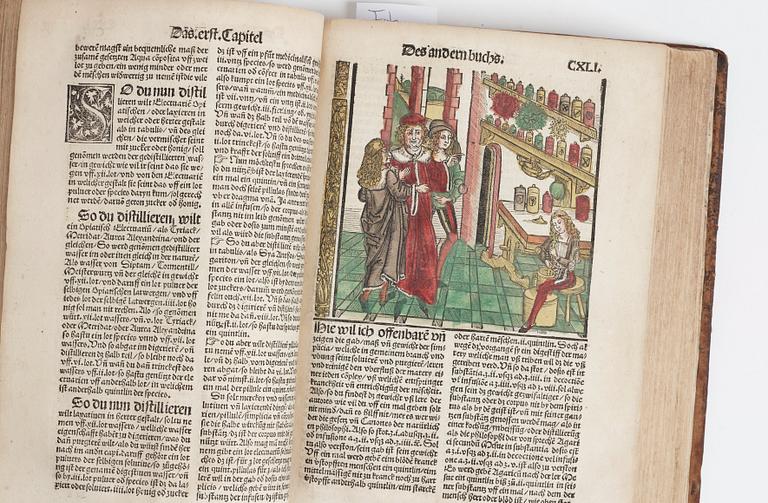 HIERONYMUS BRAUNSCHWEIG, Liber de arte Distillandi de Compositis.., Strasbourg 1512-14.