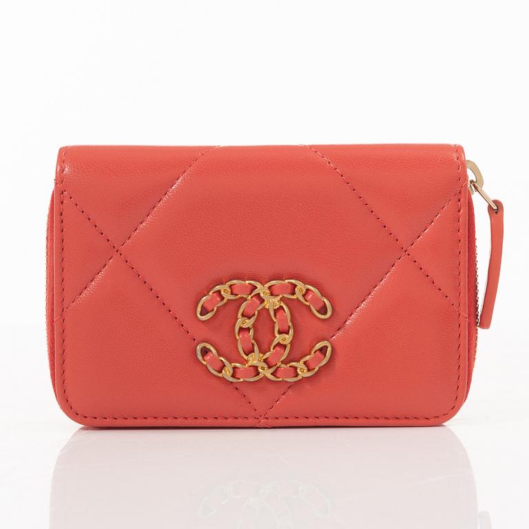 Chanel, plånbok, "19 Zip Card holder".