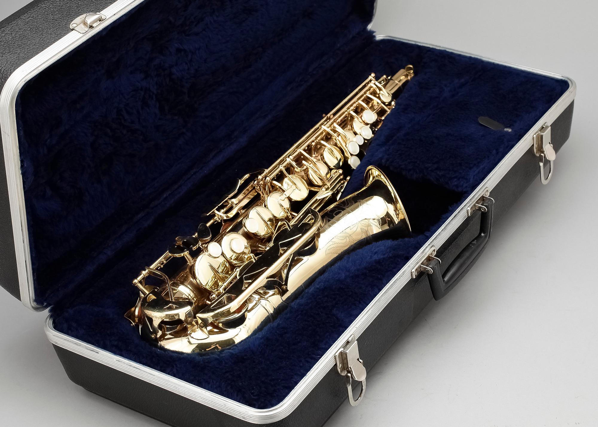 SAXOFON, mässing, Conn, Märkt "N193662", troligen 1980-tal.