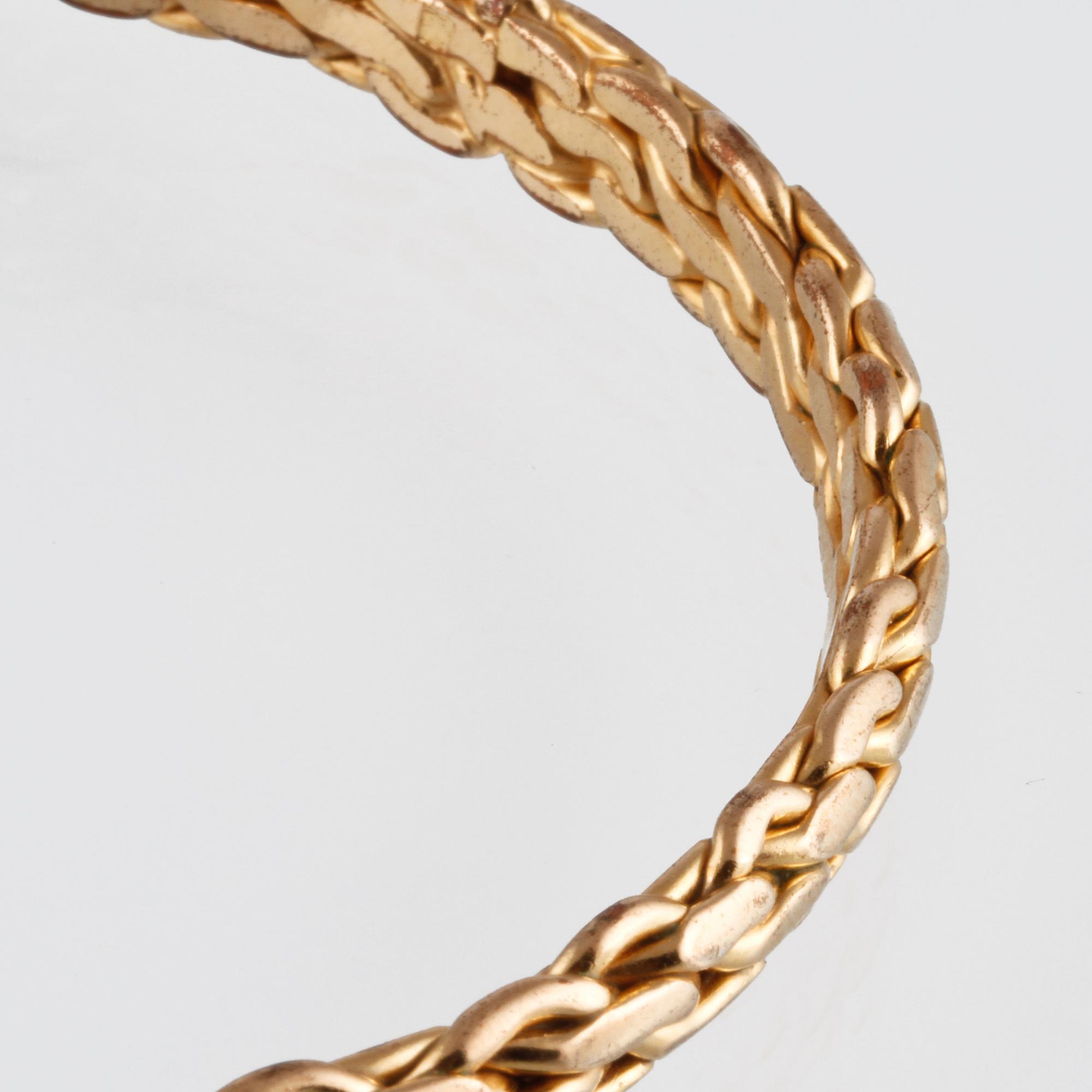 ARMRING, 10K guld, utländsk stämpel. Vikt 24,8 gram.
