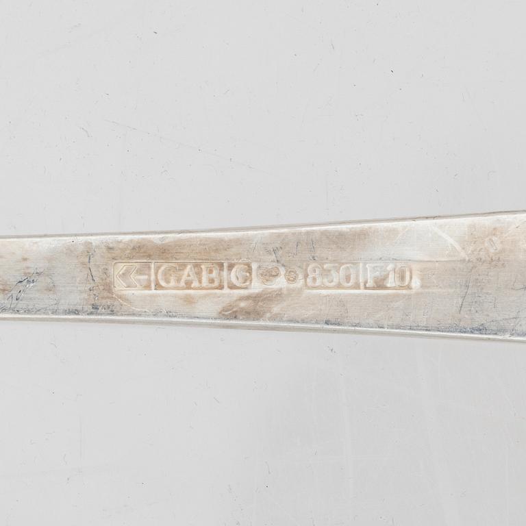 Jacob Ängman, a Swedish silver cutlery set, 'Rosenholm', GAB, some Eskilstuna 1978 ( 102 pieces).