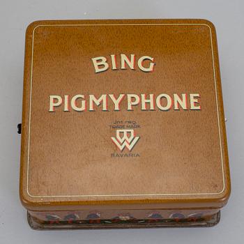 BARNGRAMMOFON/RESEGRAMMOFON, Bing Pigmyphone, 1900-talets första hälft.