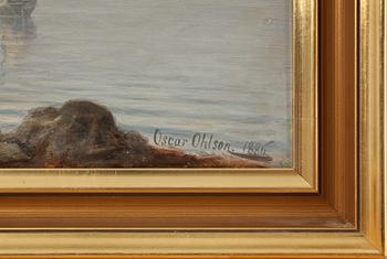 OSCAR OHLSON, olja på duk, sign. o dat. 1886.