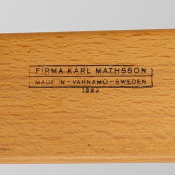 Bruno Mathsson, an 'Eva' easy chair for Karl Mathsson, second part of the 20th Century.