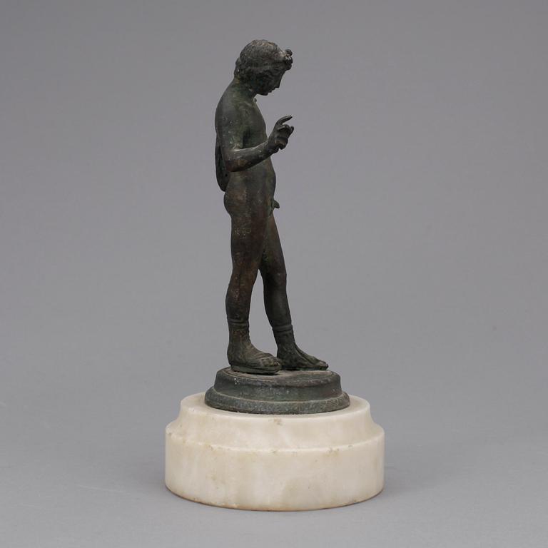 STATYETT, brons, kopia efter romerskt original, 1800/1900-tal.