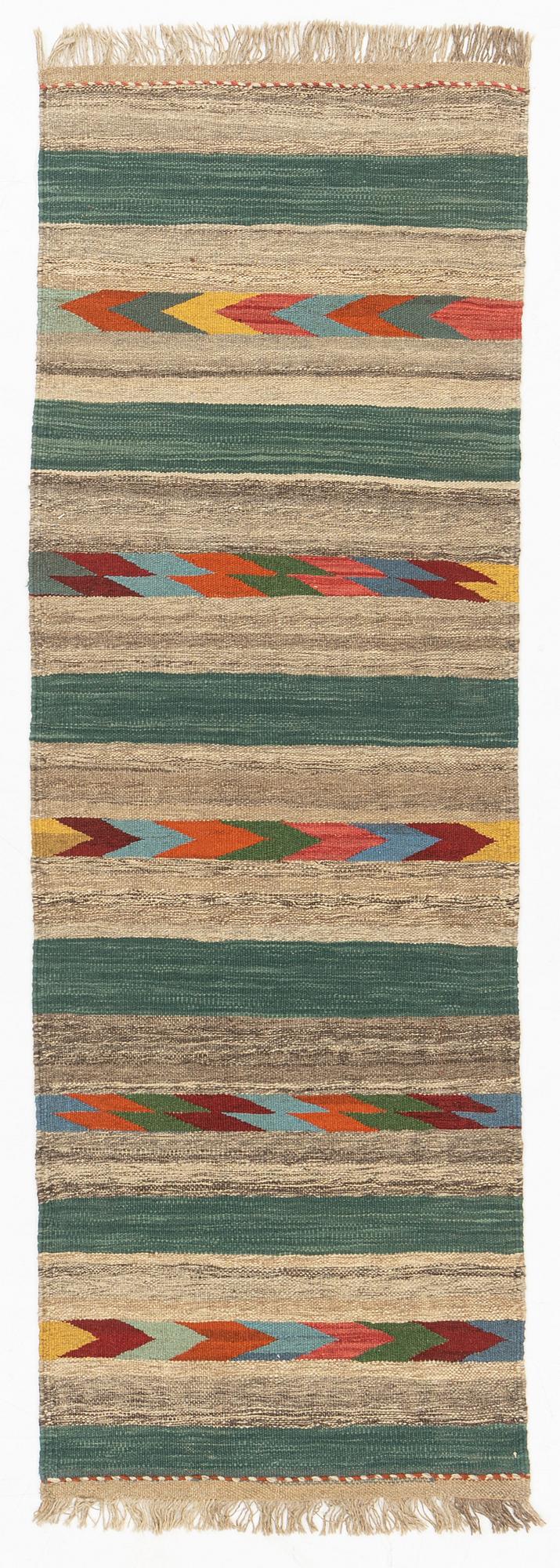 A Kilim runner, c. 213 x 74 cm.