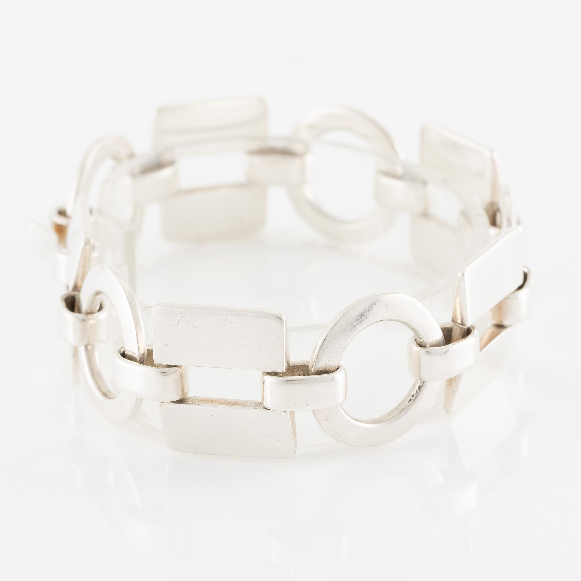 Sven-Erik Högberg, arm link, silver.