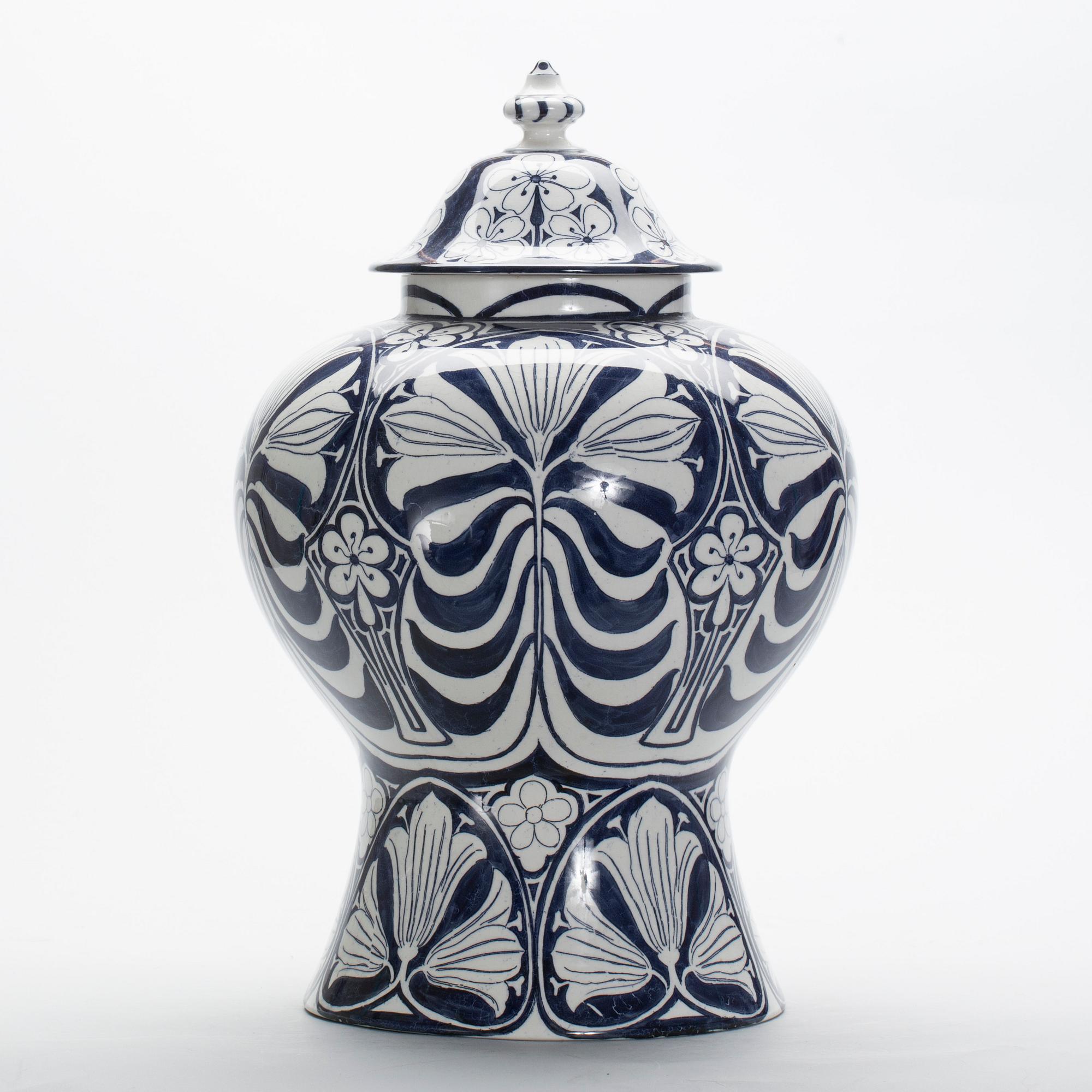 LOCKURNA, jugend, flintgods, Alf Wallander, Rörstrand, tidigt 1900-tal.