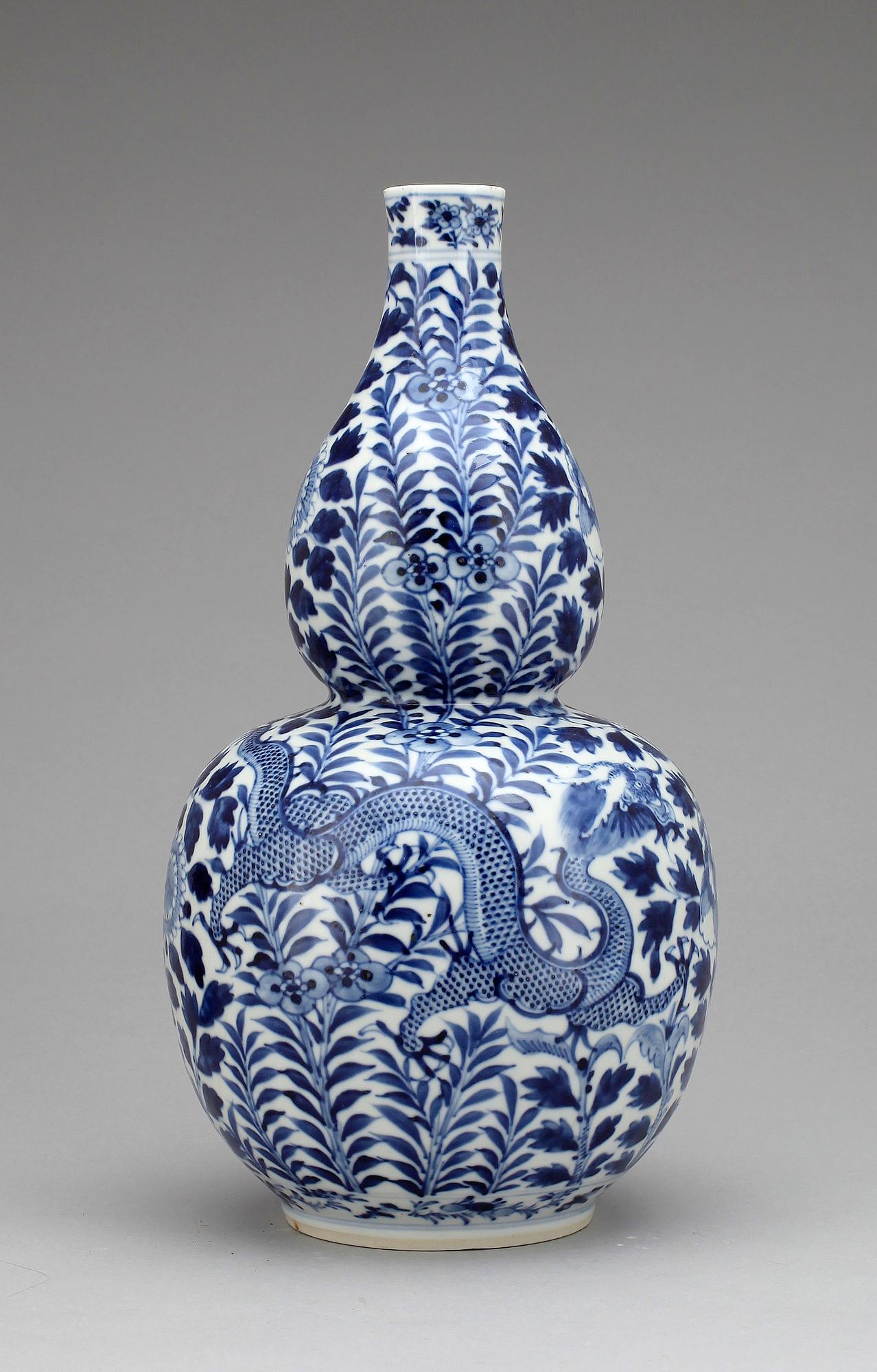 VAS, porslin, Kangxi-stil, Kina, 1800/1900-tal.