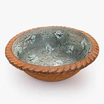 Kati Tuominen-Niittylä, a red clay bowl, signed K T-N.