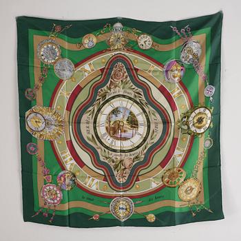 Hermès · SCARF, siden, "La ronde des heures", Loic Dubigeon, Hermès, Paris, komponerad år 2000.