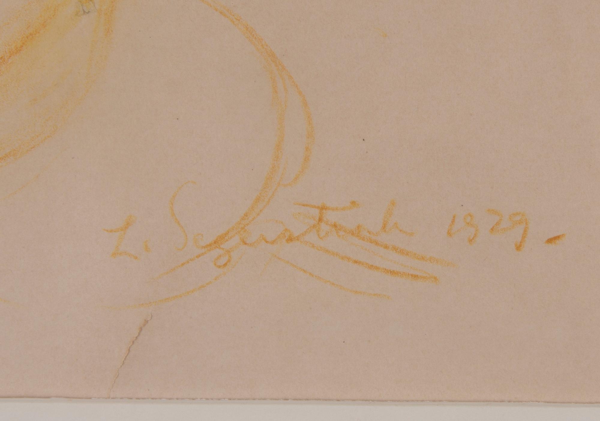 LENNART SEGERSTRÅLE, teckning, signerad och daterad 1929.