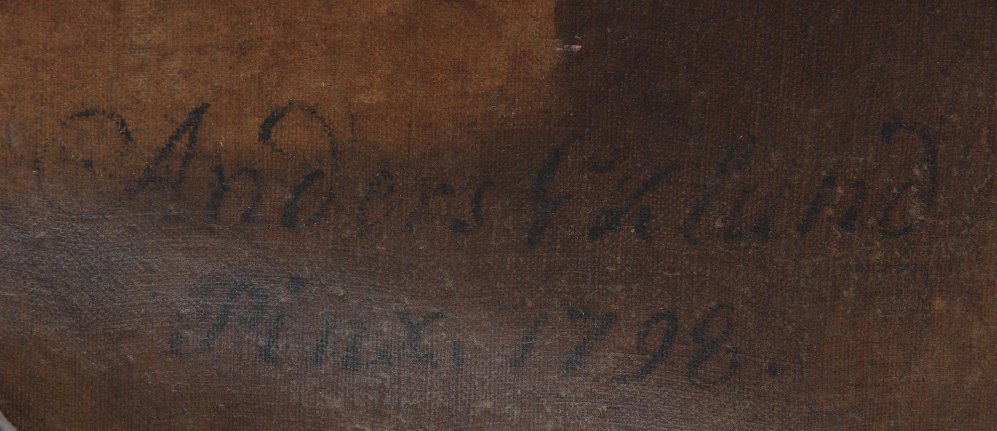 OKÄND KONSTNÄR, olja på duk, 1700-tal.