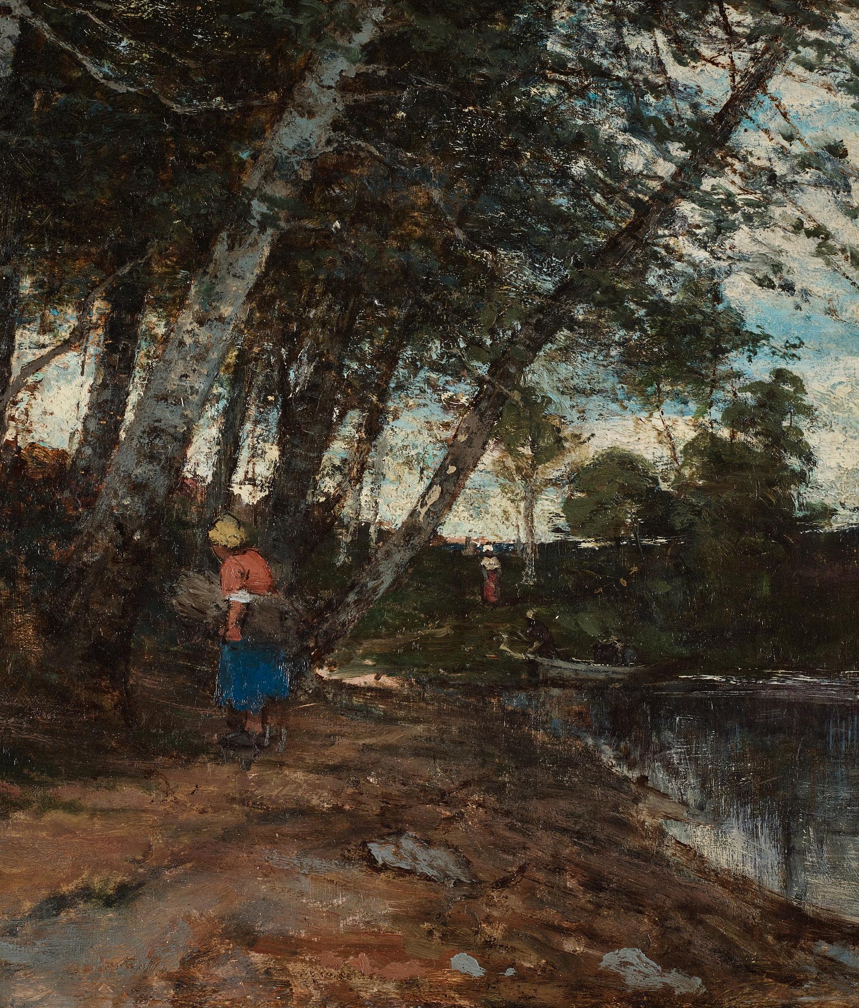 Victor Forssell, Woman gathering firewood.