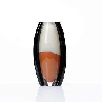 Matz Borgström, a glass vase, Orrefors, Sweden 1989.