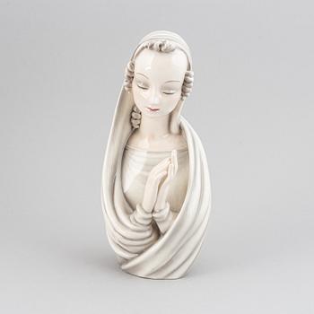 Rudolf Knörlein, figurin, keramik. Goldscheider, Österrike, formgiven omkring 1935.