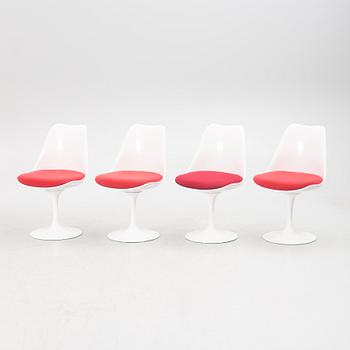 Eero Saarinen, four 'Tulip' chairs.