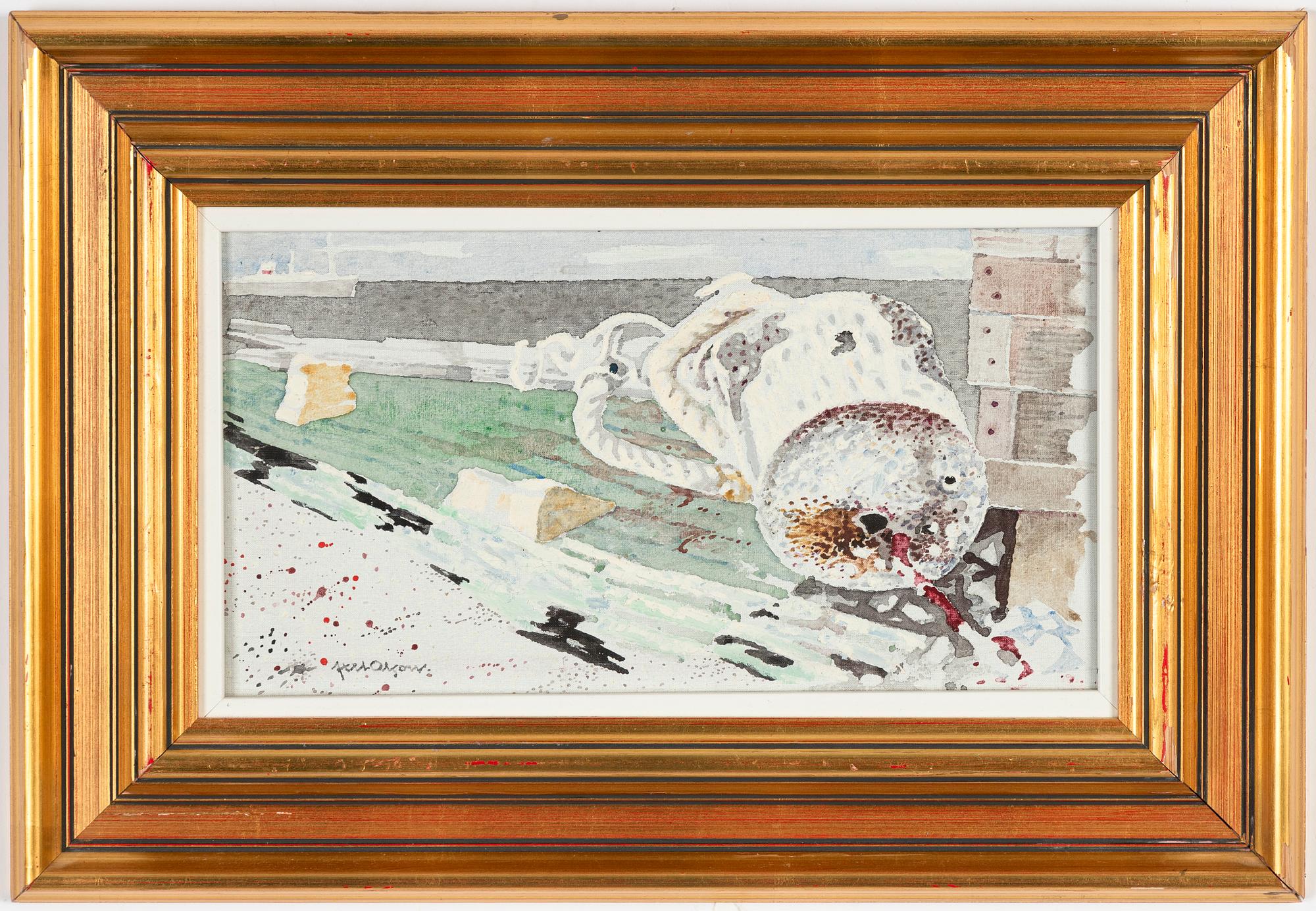 Axel Olson, olja på duk, signerad.