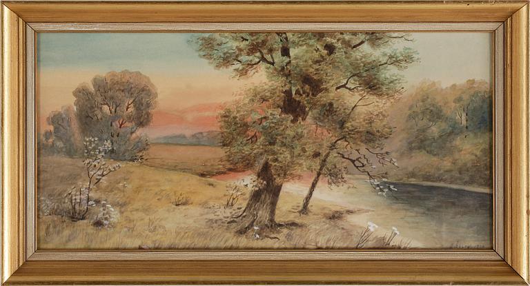 EMIL ÅBERG, gouache, signerad och daterad 1910.