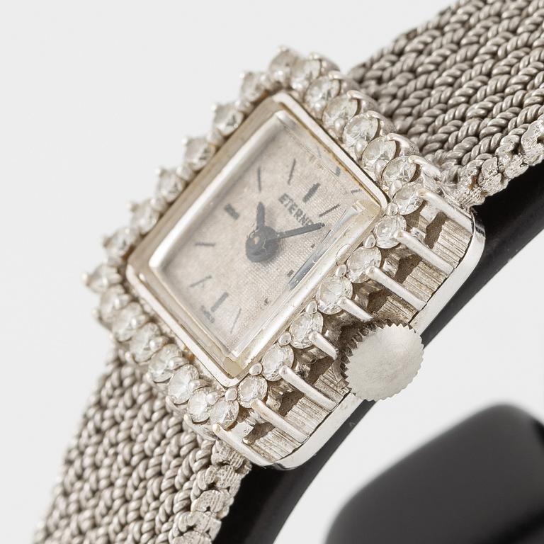 Eterna, wristwatch, 17 x 17 mm.