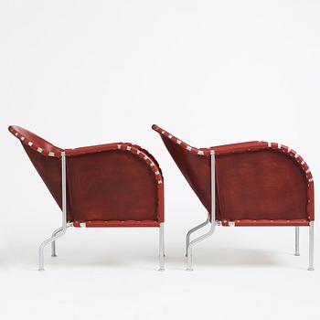 Mats Theselius, a pair of "Bruno" easy chairs, ed. 16/49 & 40/49, Källemo, Värnamo 1997.
