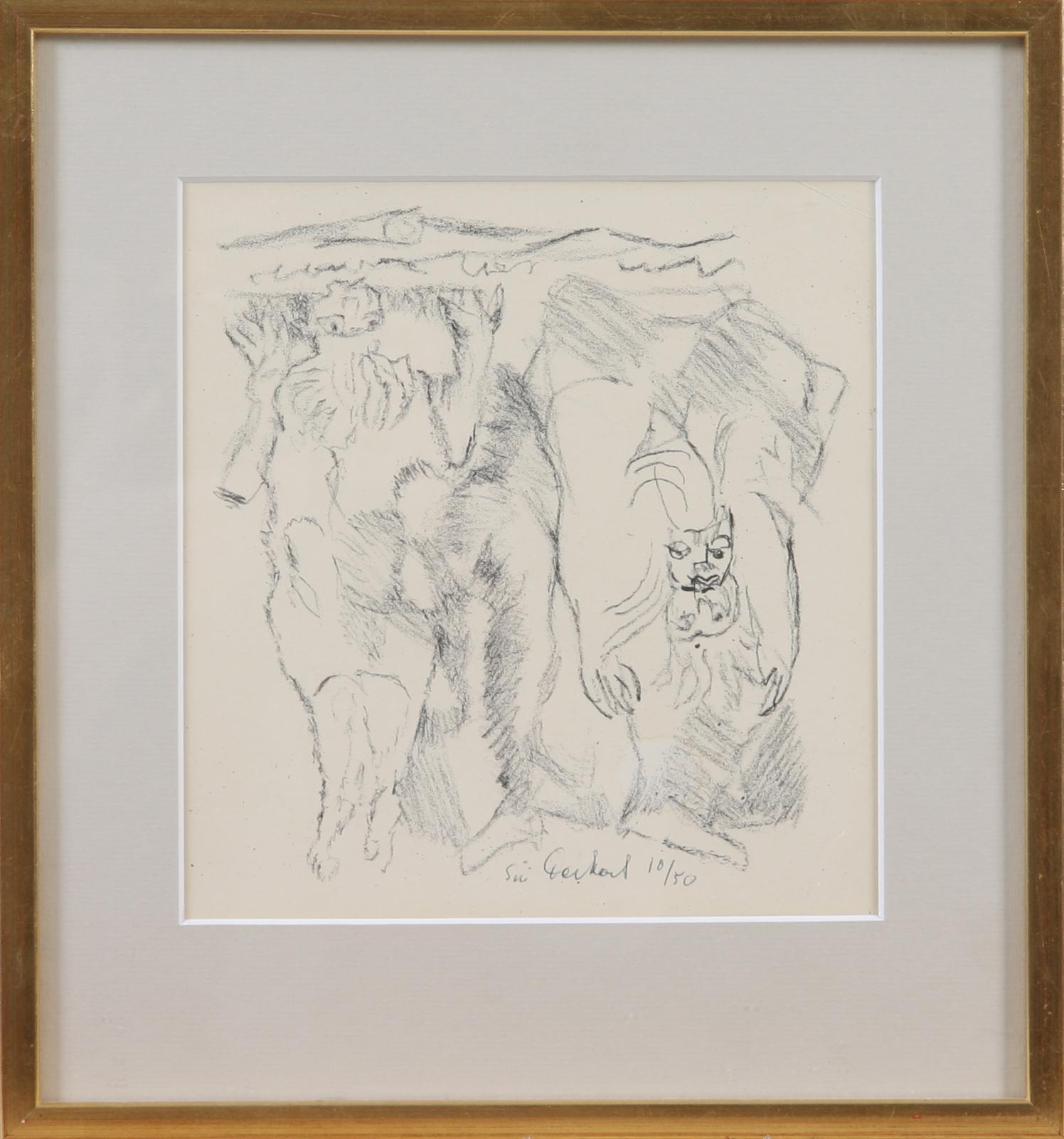 SIRI DERKERT, litografier, 2 st, sign.