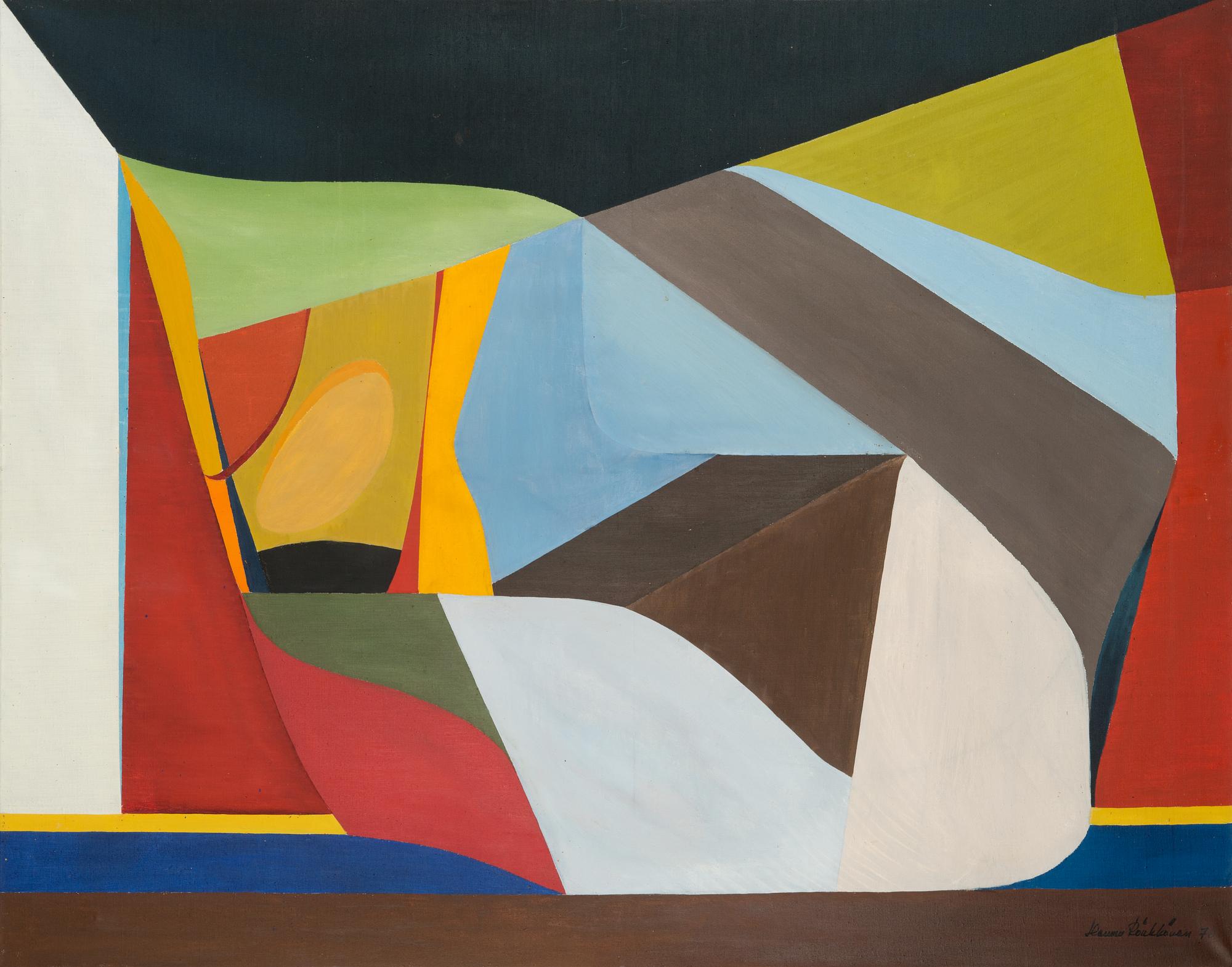 Hannu Rönkkönen, oil on canvas, signed and dated -70.