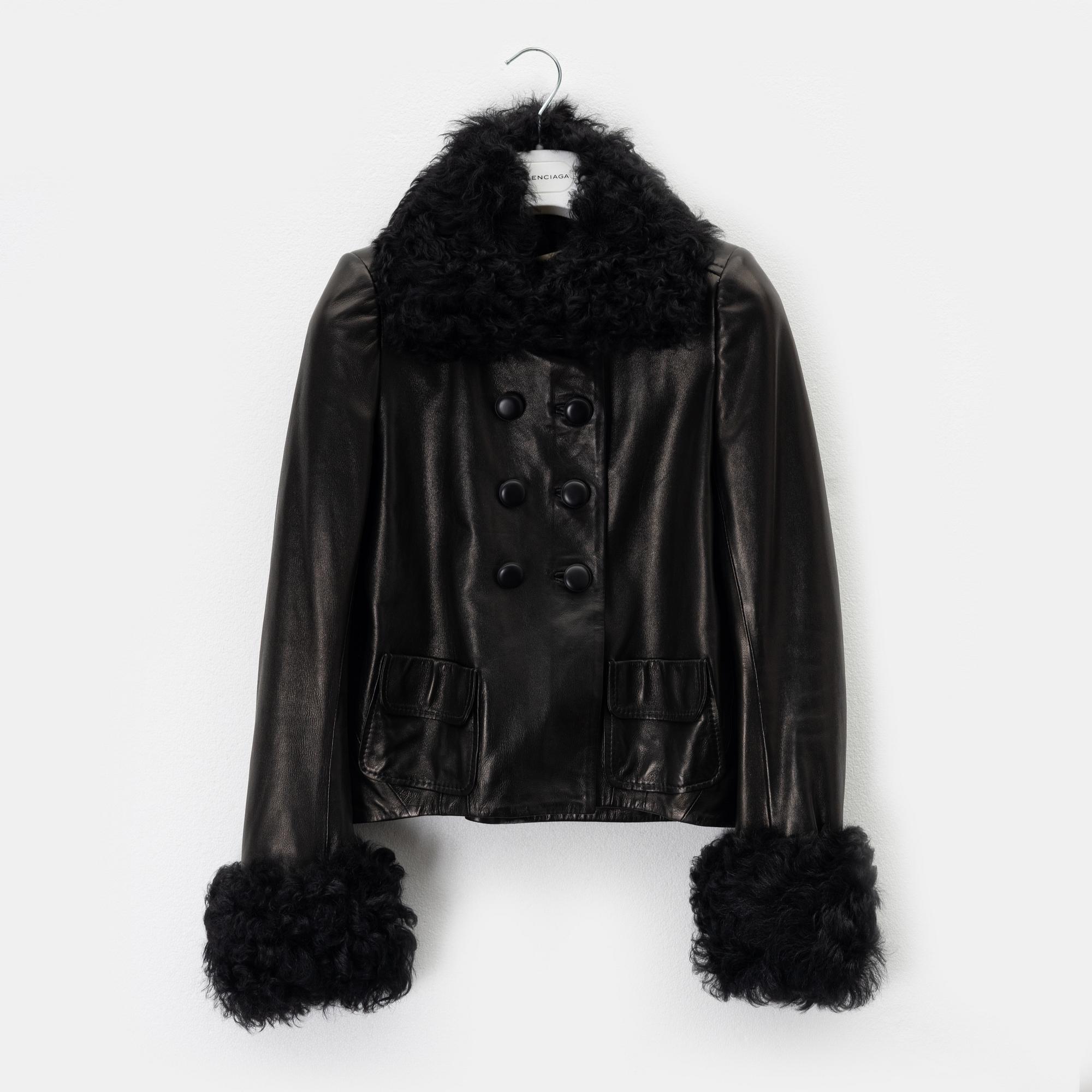 Balenciaga sheepskin jacket best sale