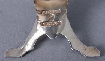 KRYDDKAR, ett par, sterling, Norge. 34 gram.