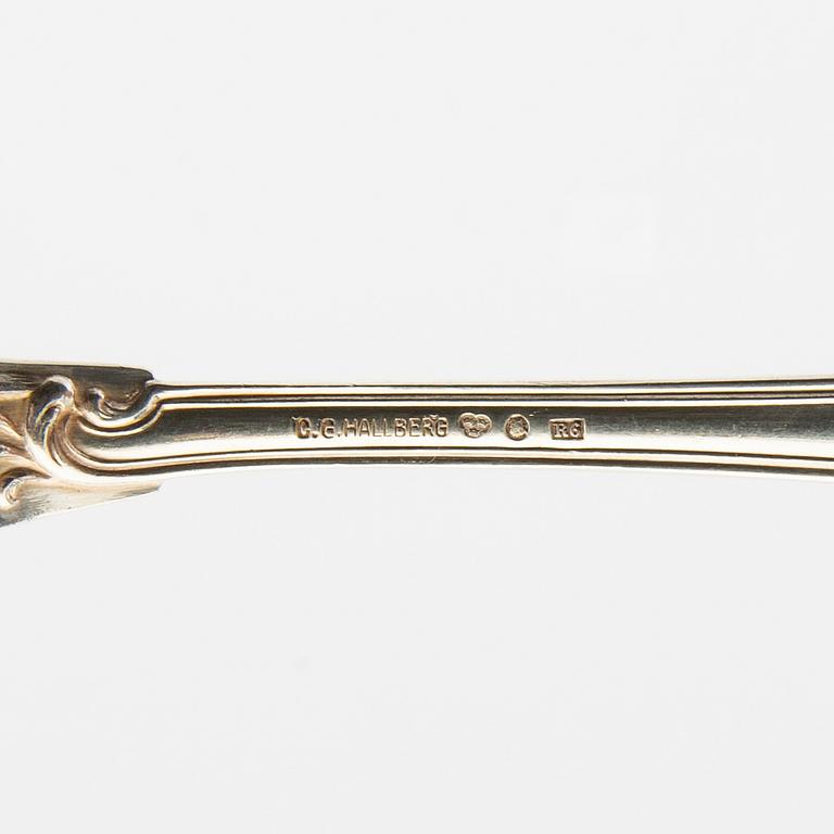 Cutlery silver 29 dlr, CG Hallberg Stockholm 1895.