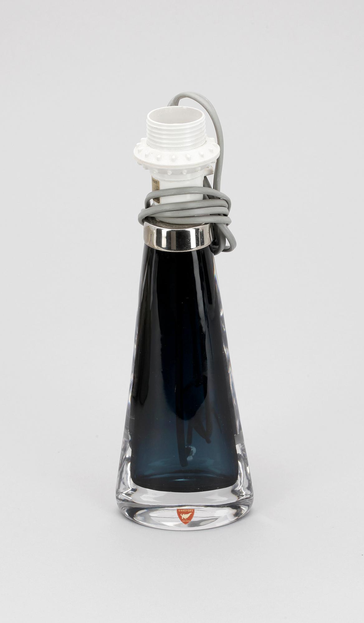 BORDSLAMPA, glas, Carl Fagerlund, Orrefors, RD 1566.
