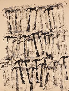 840. Arman (Armand Pierre Fernandez), Komposition med hammare.