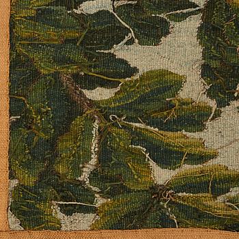 A "Verdure" tapestry, c 279 x 196 cm, signed M.R.D'AVBVSSONj.DVMONTEIL.
