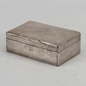 CIGARETTSKRIN, silver, Cohen & Charles, London, 1919.