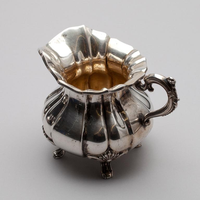 KAFFESERVIS, 3 delar, silver, Kultakeskus Tavastehus 1929-1930. Vikt ca 1387 g.