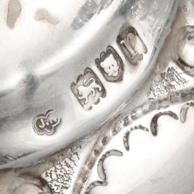 LJUSSTAKAR, ett par, silver, Rosenzweig, Taitelbaum & Co, London, 1912, ca 350 gram.