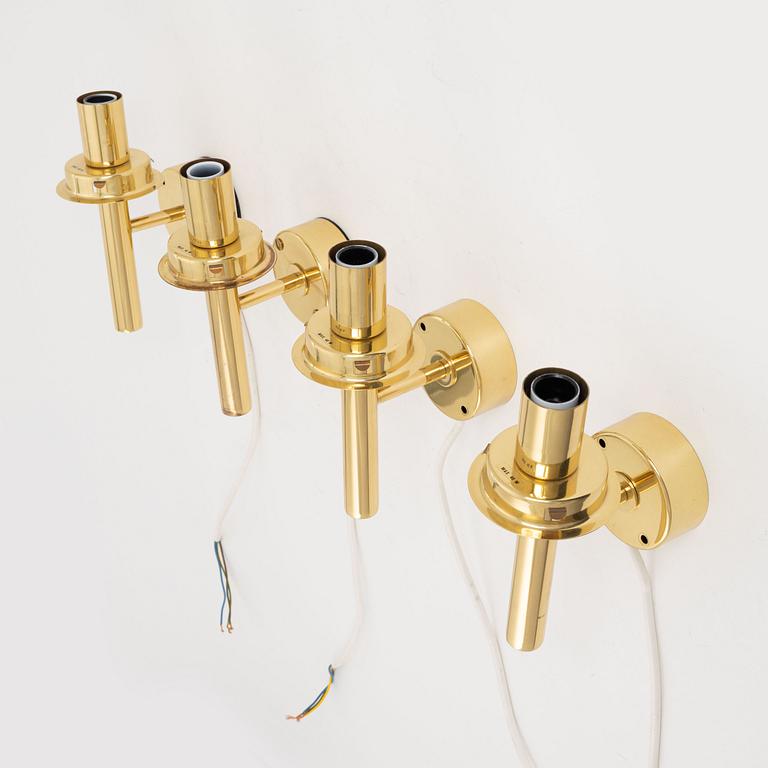 Hans-Agne Jakobsson, four wall lights, Markaryd, 1960's.