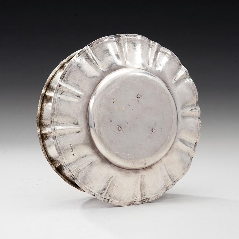 SÅSSKÅL, Silver, Sverige. Gjord av Gustaf Möllenborg i Stockholm 1847.