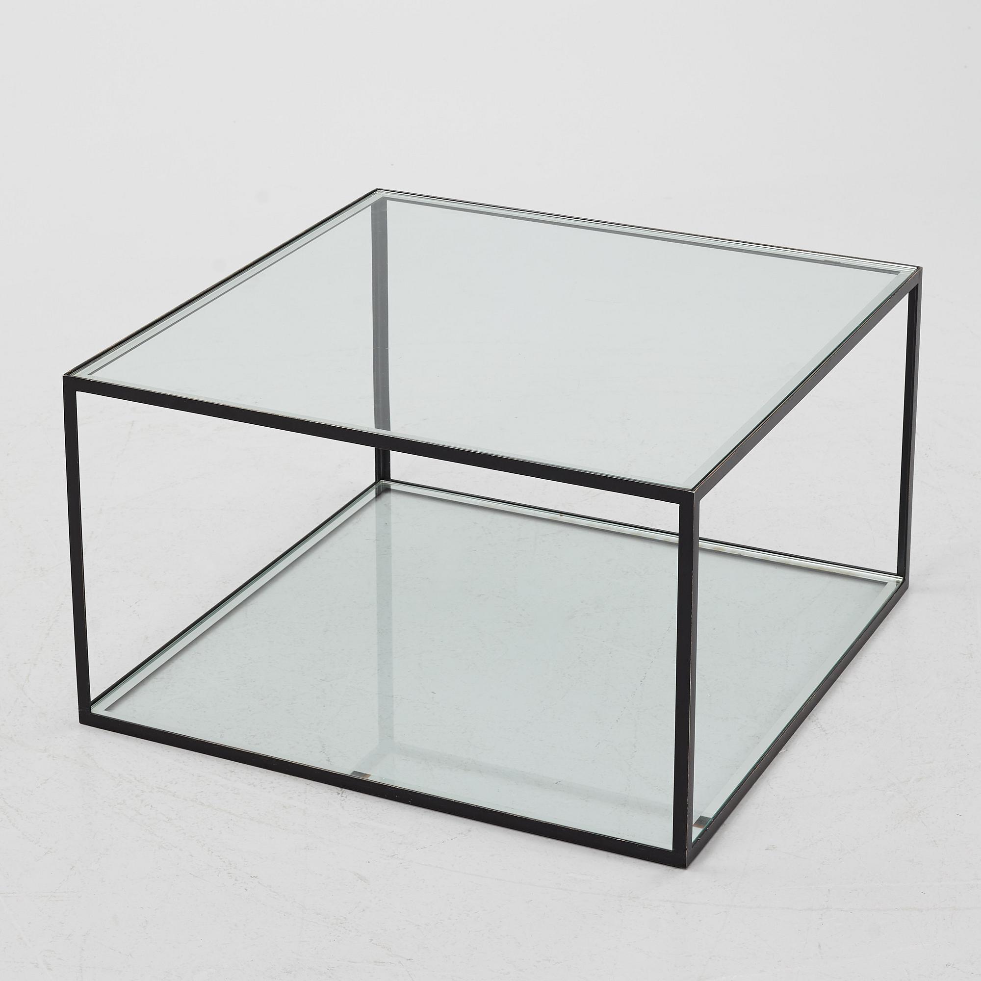 A glass table, model "Alberto", Dux, Sweden.