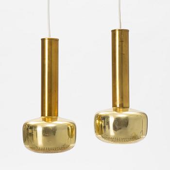 Wilhelm Lauritzen, a pair of ceiling lights, Louis Poulsen, Denmark.